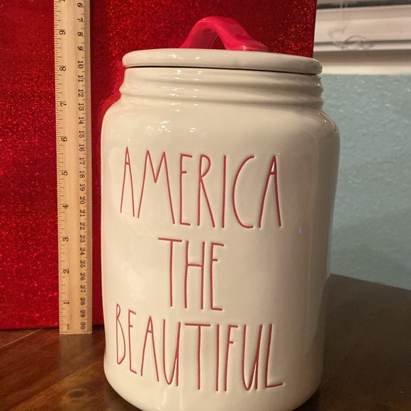Rae Dunn canister - America the Beautiful - Picture 5 of 6